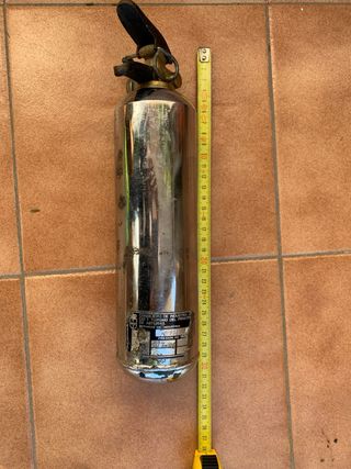 Extintor Vintage Cromado