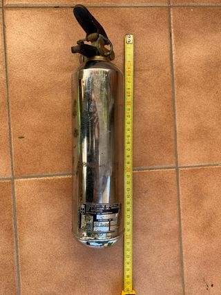 Extintor Vintage Cromado