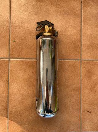 Extintor Vintage Cromado