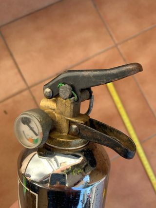 Extintor Vintage Cromado