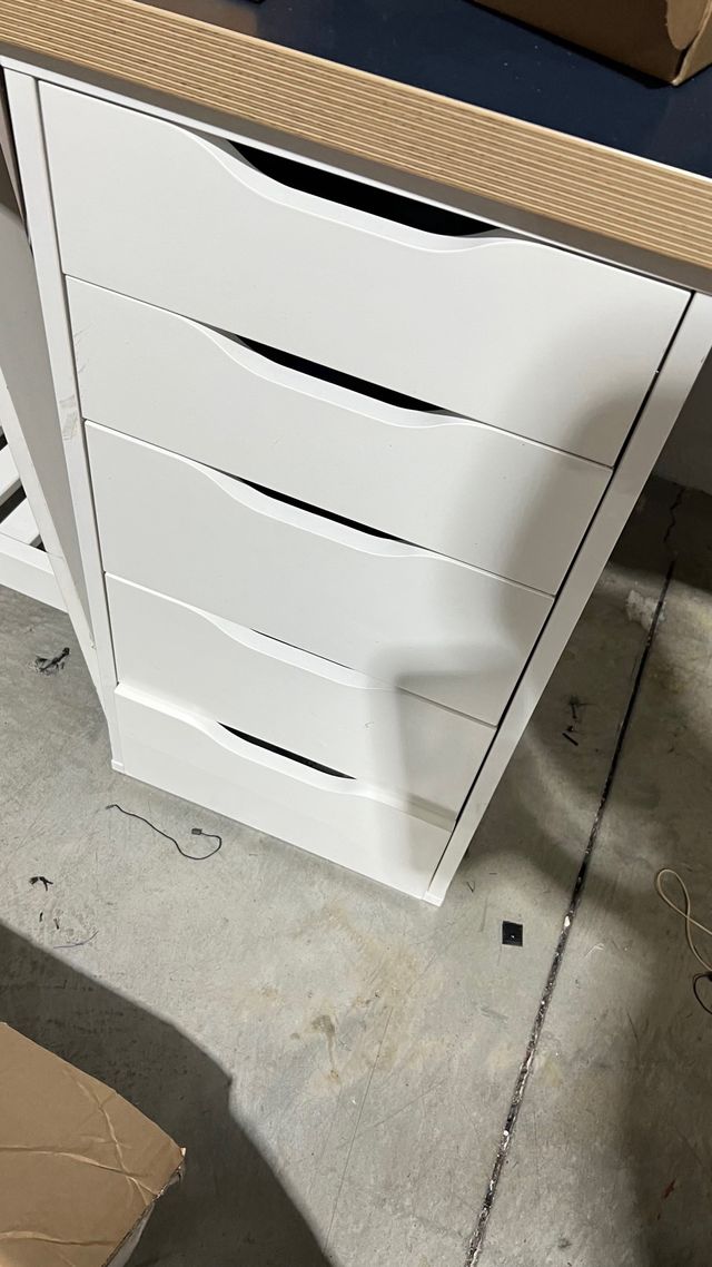 Cajonera ALEX Ikea blanca 36x70 cm