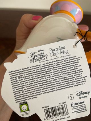 Taza Chip Disney La Bella y la Bestia