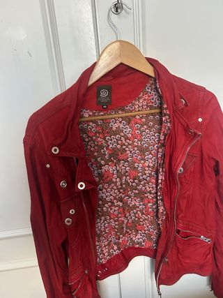 Cazadora Ante Úrsula Mascaro Roja Talla 42