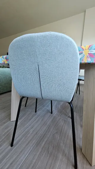 6 Sillas de comedor tapizadas