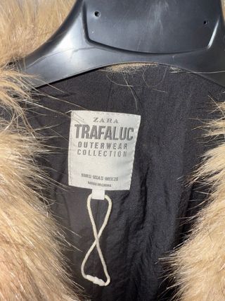 Zara Pelliccia Taglia Unica Marrone