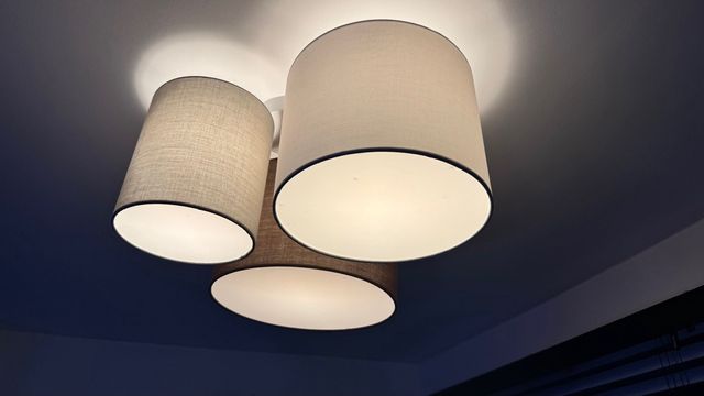 Lámpara de techo de tela