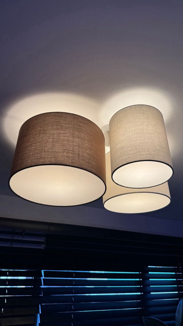 Lámpara de techo de tela