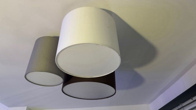 Lámpara de techo de tela