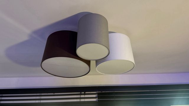 Lámpara de techo de tela