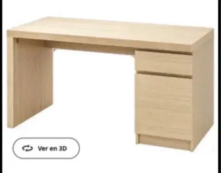 Escritorio MALM IKEA madera