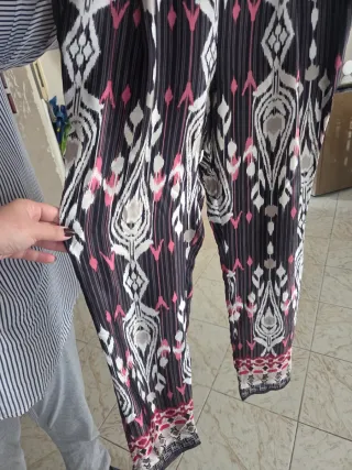 Pantaloni Liu Jo seta fantasia, taglia 42 italiana