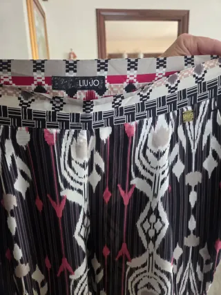 Pantaloni Liu Jo seta fantasia, taglia 42 italiana