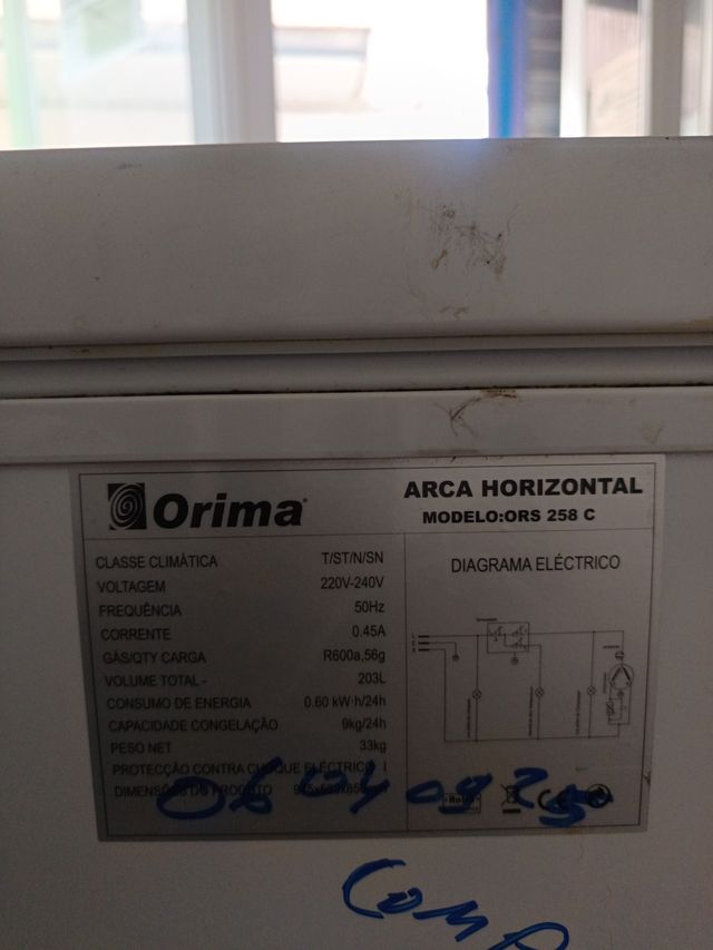 Congelador Orima horizontal