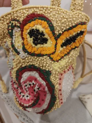 Bolso Pull&Bear abalorios tropical