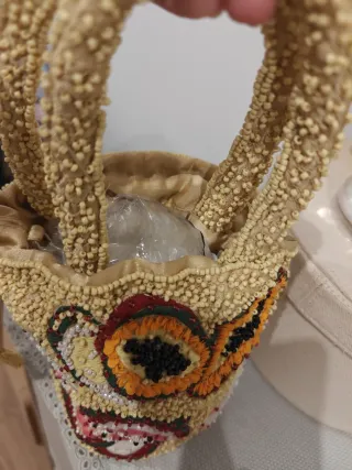 Bolso Pull&Bear abalorios tropical
