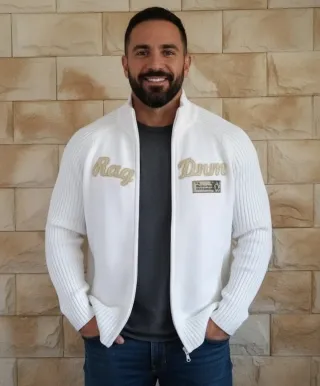 Chaqueta Punto Eight2Nine Blanca XL