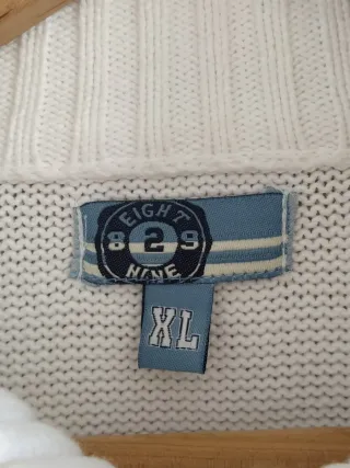 Chaqueta Punto Eight2Nine Blanca XL