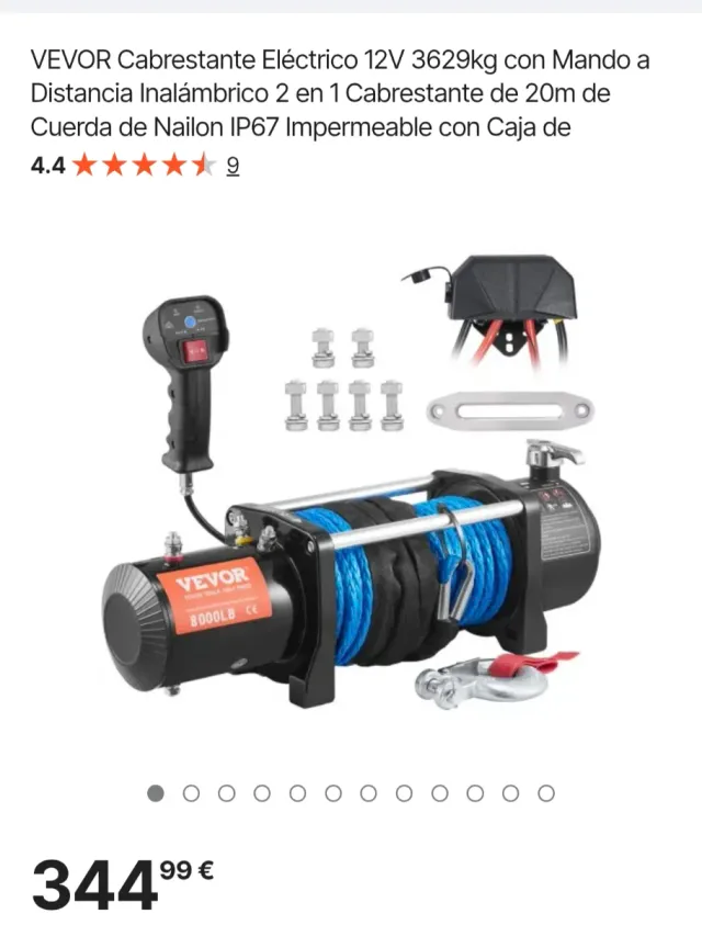 Cabestrante VEVOR 3629kg