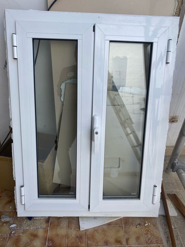 Ventana aluminio Climalit doble puerta