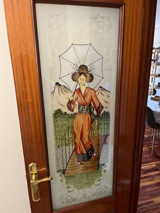 Cristal decorado hecho a mano