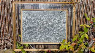 Cornice dorata con 3 Quadri Paesaggi