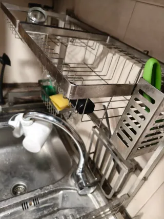 Escurreplatos Secaplatos, Acero Inoxidable movible