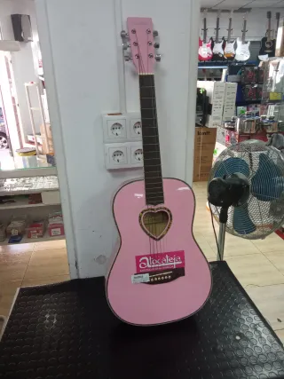 Guitarra española rosa Candy Rox