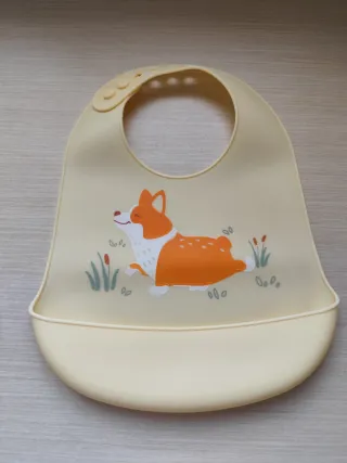 Conjunto 3 baberos silicona bebé