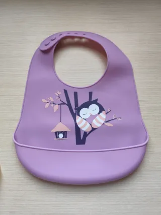 Conjunto 3 baberos silicona bebé