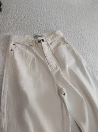Pantalón Zara Mujer Beige
