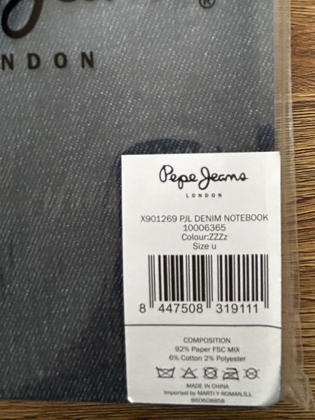 Cuaderno Pepe Jeans London Denim