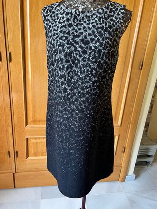 Vestido lana S.Oliver negro y gris