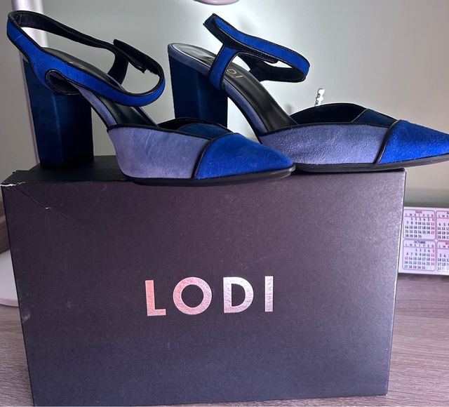 Zapatos tacón Lodi azules talla 37