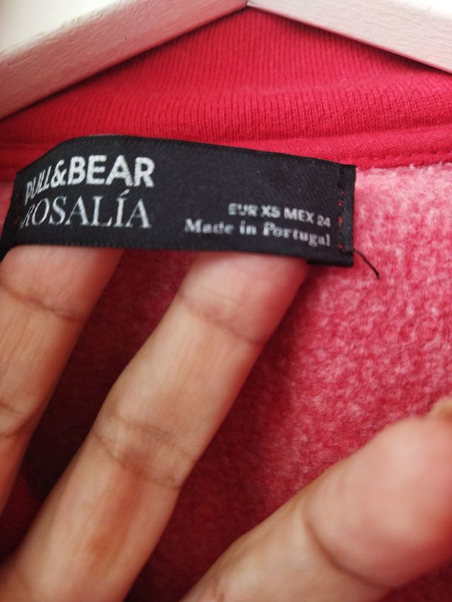 Pull&Bear Top Crop Rojo XS