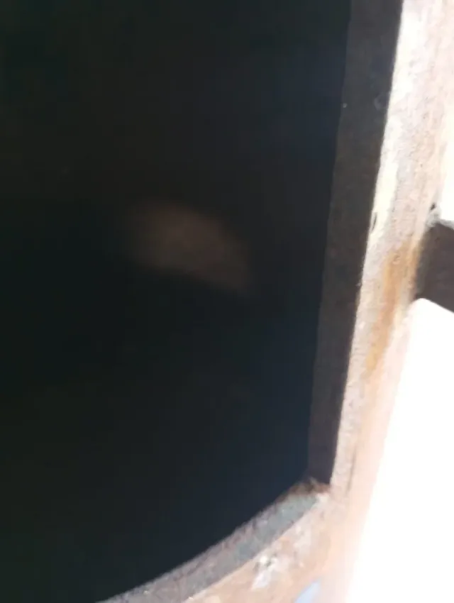 Estufa leña artesanal metal gruesa