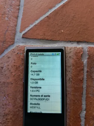 Apple iPod Nano Argento