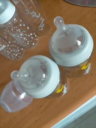 Biberones de cristal Chicco y Nuk