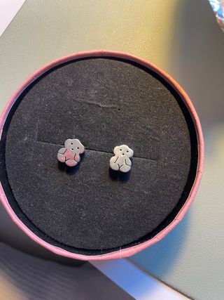 Pendientes Tous Oso Plata