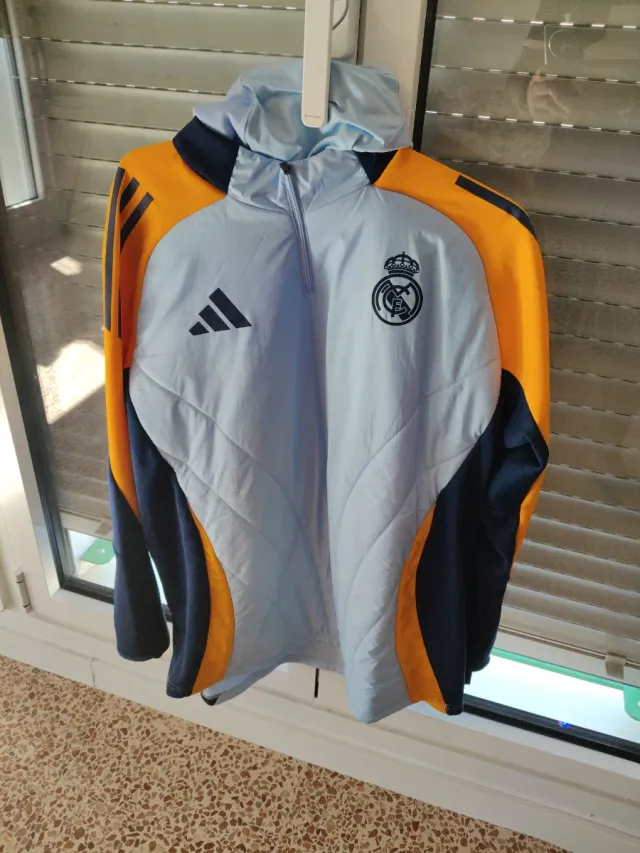 Sudadera Real Madrid Adidas Azul Naranja