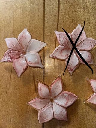 Fiori Vetro Murano Rosa Traslucido