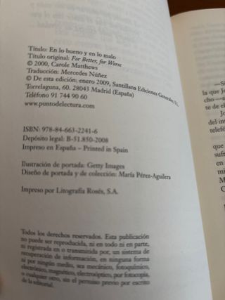 EN LO BUENO Y EN LO MALO 6€09 (Spanish Edition)
