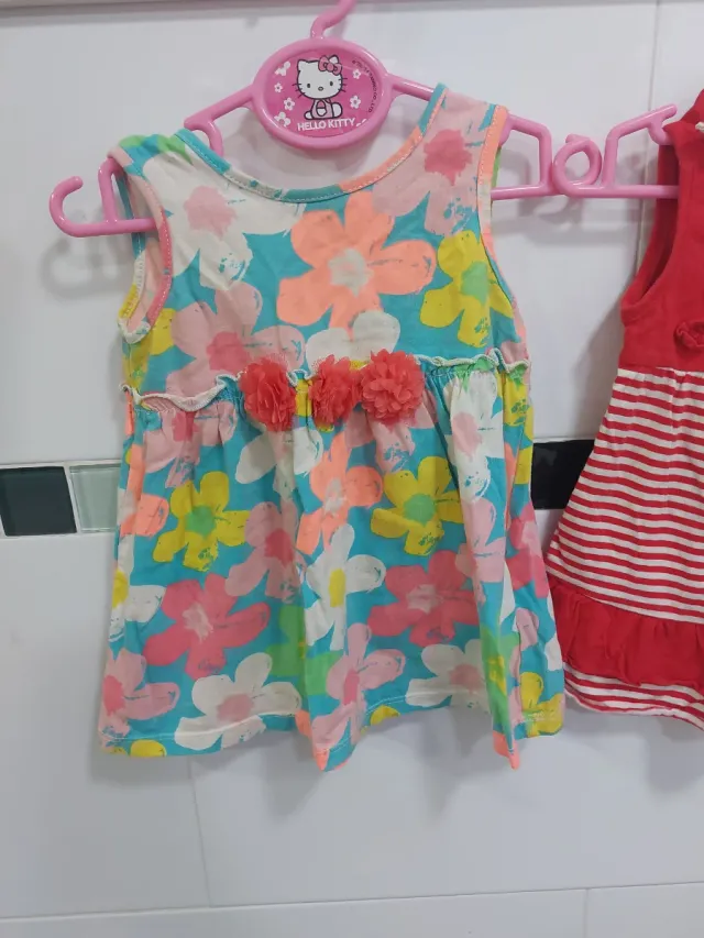 Lote 2 vestidos niña 18 meses