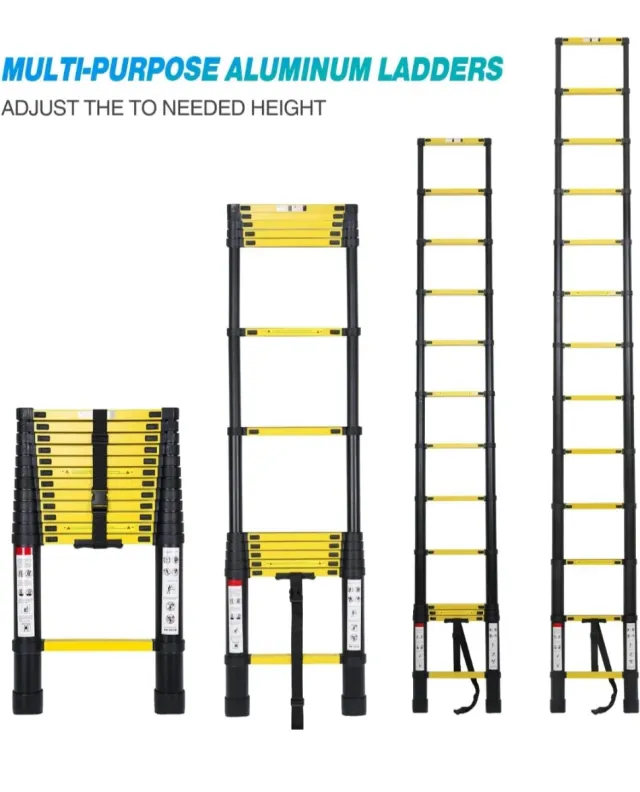 Escalera Telescópica Aluminio 2x5+2x5