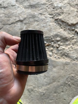 Filtro de moto negro