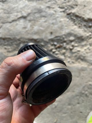 Filtro de moto negro