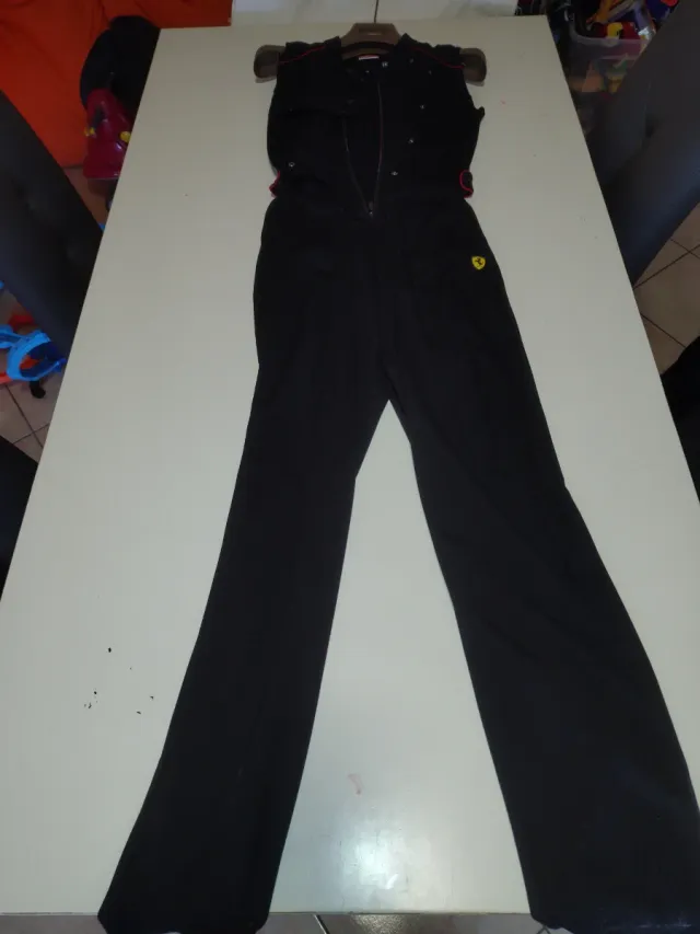 Tuta intera Ferrari donna nera