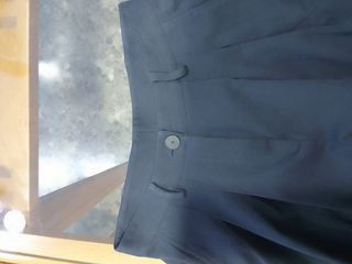 Pantalón ancho Massimo Dutti azul marino