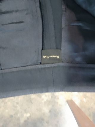 Pantalón ancho Massimo Dutti azul marino