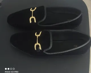 Mocasines de terciopelo Zara