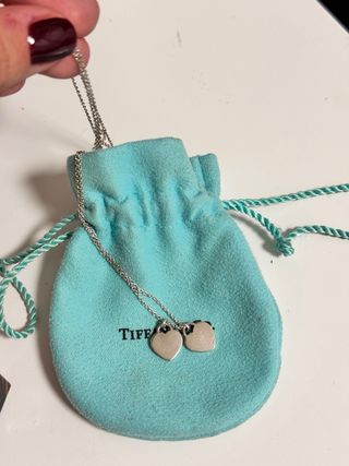 Collana Tiffany & Co. Double Heart Mini 18